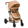 vidaXL Kinderwagen 3-in-1 aluminium taupe