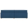 vidaXL Bedframe met matras Blauw 200 x 200 cm Stof