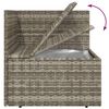 vidaXL 7-delige Loungeset met kussens poly rattan grijs