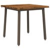 vidaXL 70 x 70 x 75 cm Massief Acaciahout Natuurlijk en Koffie