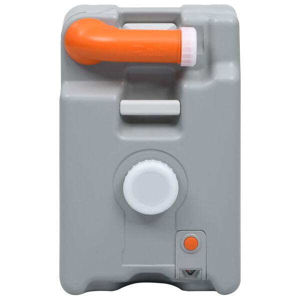 vidaXL Watertank op wielen 25 L grijs