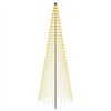 vidaXL LED Kerstboom 285 cm 744 LED's Warmwit IJzer Zwart