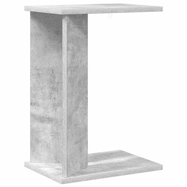 vidaXL Bijzettafel Beton Grijs 35 x 25 x 50 cm Bewerkt hout