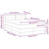 vidaXL Boxspringbed met matras Donkergrijs 200 x 140 cm Polyester