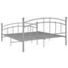 vidaXL Bedframe metaal grijs 180x200 cm