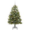 vidaXL Kunstmatige Scharnier Kerstboom met Cones Groen 150 cm