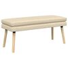 vidaXL Dubbel Laagige Bank Cr&egrave;mekleurig 110 x 40 x 47 cm Stof