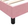 vidaXL Boxspring met matras fluweel roze 160x220 cm
