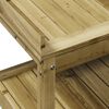 vidaXL Oppottafel met schappen 82,5x45x86,5 cm ge&iuml;mpregneerd hout
