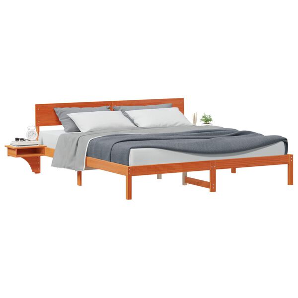 vidaXL Bedframe Wasbruin 180 x 200 cm Massief grenenhout