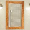 vidaXL Badkamerspiegel 50x70x2,5 cm massief acaciahout en glas