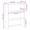 vidaXL Hutch ASKIM Bruin 91 x 30 x 104 cm Massief grenenhout