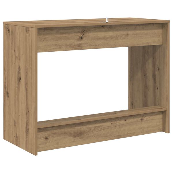 vidaXL Bed Bureau Artisan Eiken 100 x 45 x 75 cm Bewerkt hout