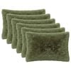 vidaXL Kussen met kussen HEERLEN 6 st Groen PV Fleece