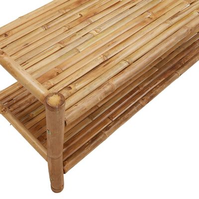 vidaXL Kledingrek met schappen 103x40x183 cm bamboe