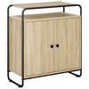 vidaXL Dressoir Sonoma Eiken 68 x 35 x 75 cm Bewerkt hout