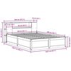 vidaXL Bedframe zonder matras massief grenenhout 140x200 cm