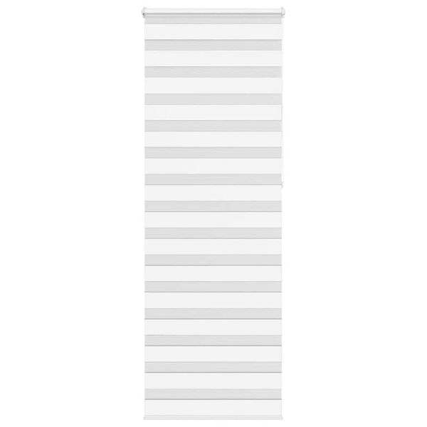 vidaXL Zebra rolgordijn 75x230 cm stofbreedte 70,9 cm polyester wit