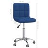 vidaXL Kantoorstoel draaibaar stof blauw