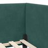 vidaXL Hoekbedframe Donkergroen 100 cm x 200 cm VelvetenPlywood