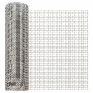 vidaXL Gaas Scherm 40 x 500 cm 6 Mesh RVS 201 Zilverkleurig