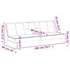 vidaXL Slaapbank met bekerhouders fluweel roze