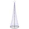 vidaXL LED Kerstboom Blauw 302,5 cm Metaal
