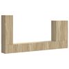vidaXL TV Wandkast Set 6 st Sonoma Eiken