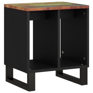 vidaXL Bijzettafel 40x31x46 cm massief gerecycled hout en bewerkt hout