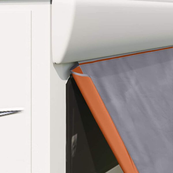 vidaXL Achterkleptent met dak Grijs en Oranje 190 x 150 x 185 cm taft