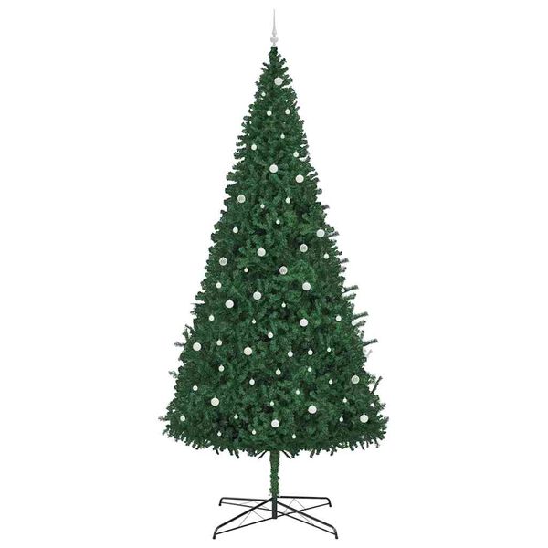vidaXL Kerstboom met decoratieve touwlichten Groen 400 cm PVC