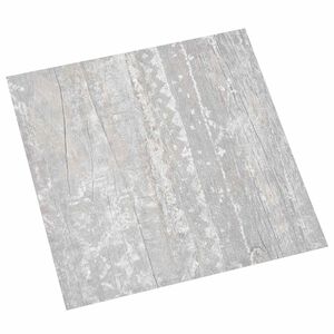 vidaXL Vloerplanken Lichtgrijs en wit. 5,11 m&sup2; 55 st PVC
