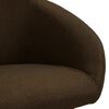 vidaXL Eetkamerstoelen draaibaar 2 st stof donkerbruin