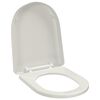 vidaXL Toiletbril soft-close vierkant wit