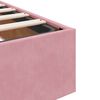 vidaXL Ottoman bed met matras 140x200cm fluweel roze