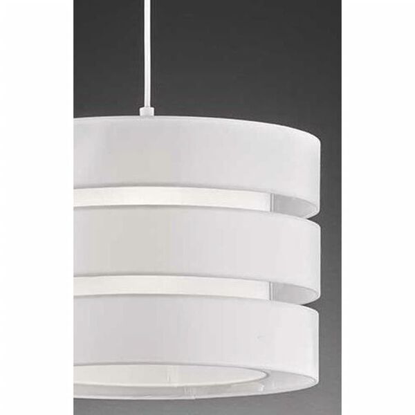 Wofi Hanglamp BELLE 42 W stof wit