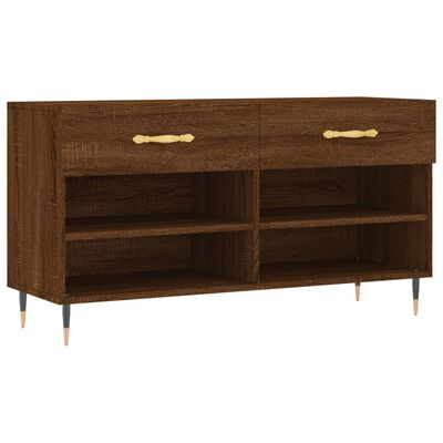 vidaXL Schoenenbank 102x35x55 cm bewerkt hout sonoma eikenkleurig