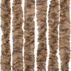 vidaXL Vliegengordijn 100x230 cm chenille beige en donkerbruin