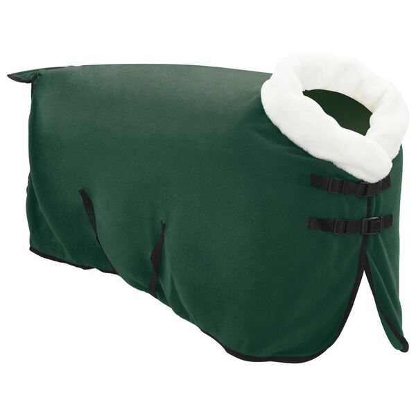 vidaXL Paardendeken Volledig Donkergroen 105 cm Polar fleece