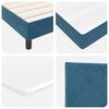 vidaXL Boxspringbed met matras Donkerblauw 100 x 200 cm Fluweel