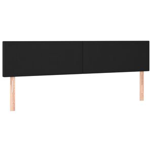 vidaXL Hoofdborden 160x5x78/88 cm kunstleer zwart