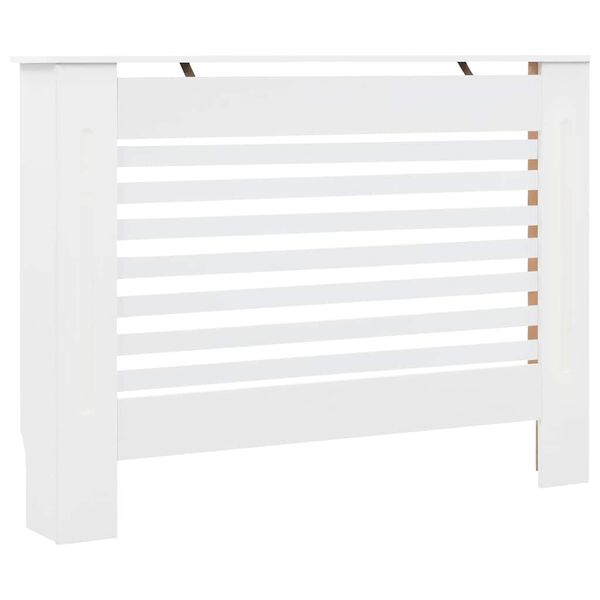 vidaXL Radiatorombouw 112x19x81,5 cm MDF wit