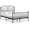 vidaXL Bedframe metaal zwart 160x200 cm