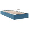 vidaXL Opslag bed met hoofdeinde Donkerblauw 90 x 190 cm Fluweel