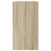 vidaXL Schoenenkast 80x34x63 cm bewerkt hout sonoma eikenkleurig