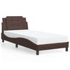 vidaXL Bedframe met LED zonder matras "Zadar" bruin 90x190 cm