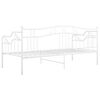 vidaXL Slaapbank metaal wit 90x200 cm