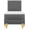 vidaXL Boxspring bed met matras Donkergrijs 90 x 190 cm Stof