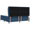 vidaXL Boxspring bed met matras met hoofdeinde Blauw 200 x 200 cm Stof