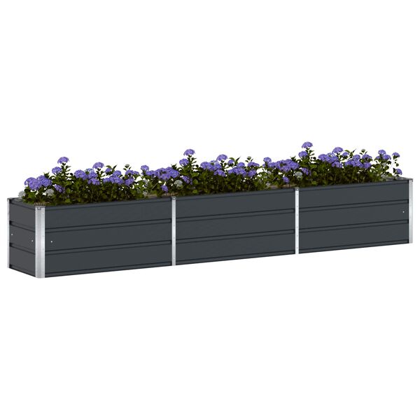 vidaXL Plantenbak Antraciet 480 x 50 x 45 cm Gegalvaniseerd staal